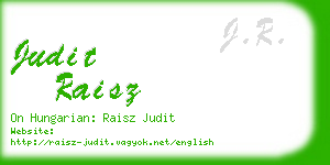judit raisz business card
